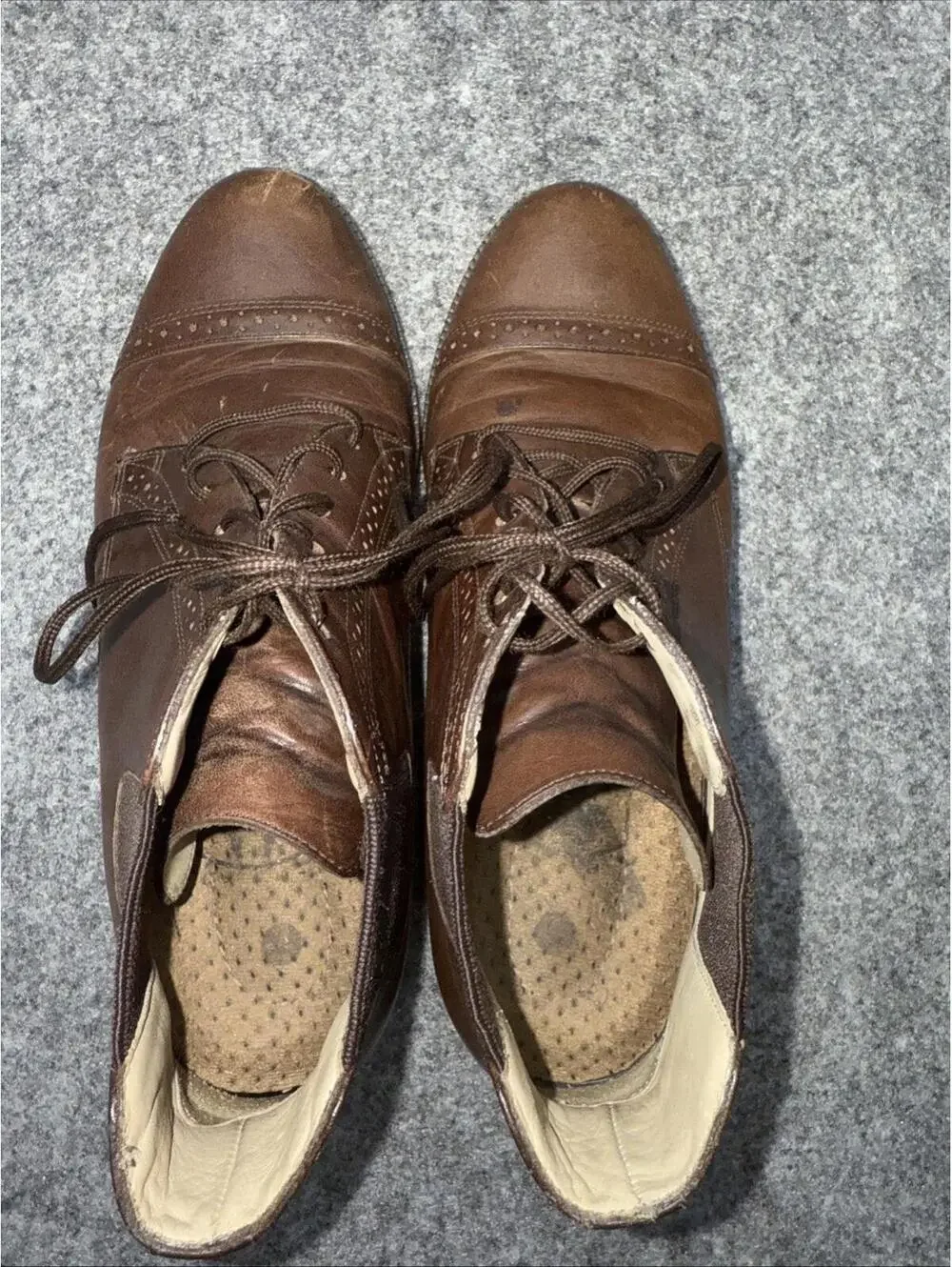 Ariat ATS Womens Chelsea  6 M Brown Leather Lace Up Boots Work Ankle Round Toe